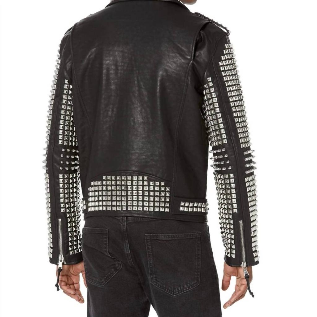 Cult Of Individuality Cult Of Individuality - Leather Studded Jacket