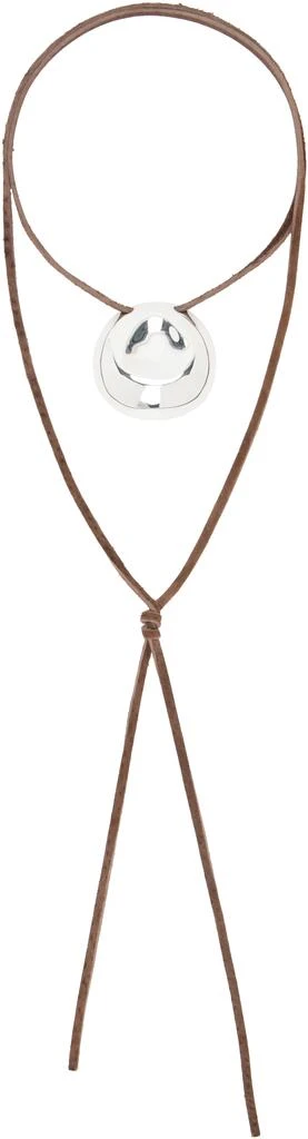 Eliou Gold & Brown Martelo Wrap Necklace 1