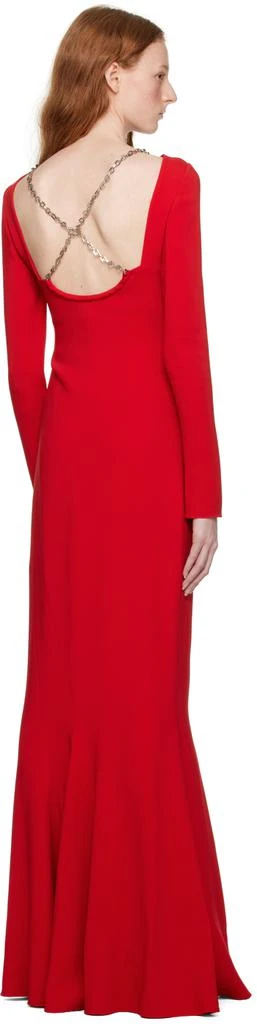 Givenchy Red Chain Link Maxi Dress 3