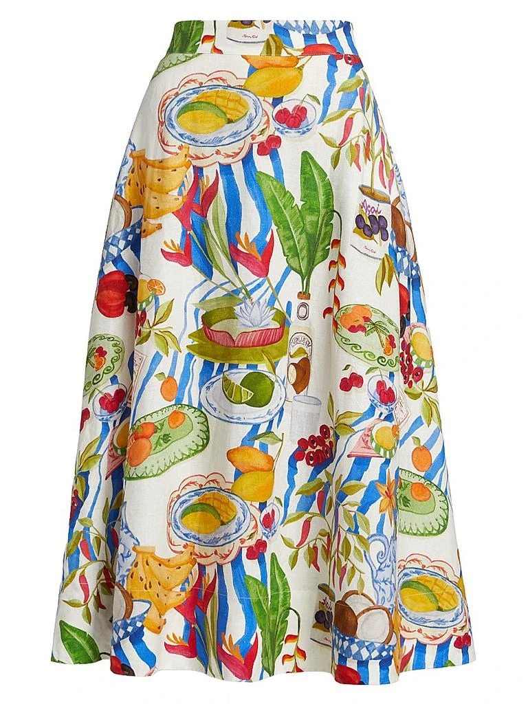 chinese dress ladies Farm Rio Printed Lenzing Ecovero Viscose Midi Dress main image 0