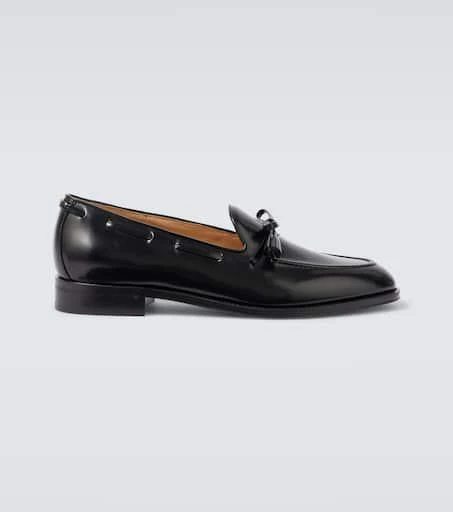 Valentino Bowshire polished leather loafers 1