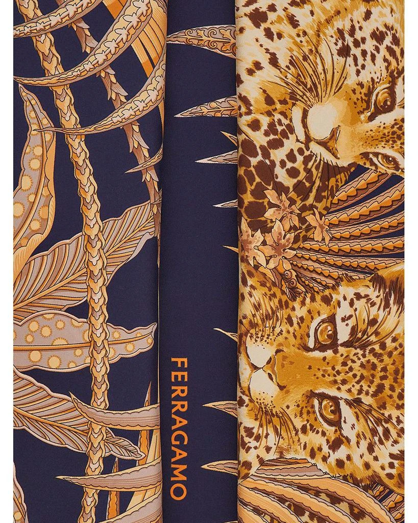 Salvatore Ferragamo Leopard Print Silk Scarf 4