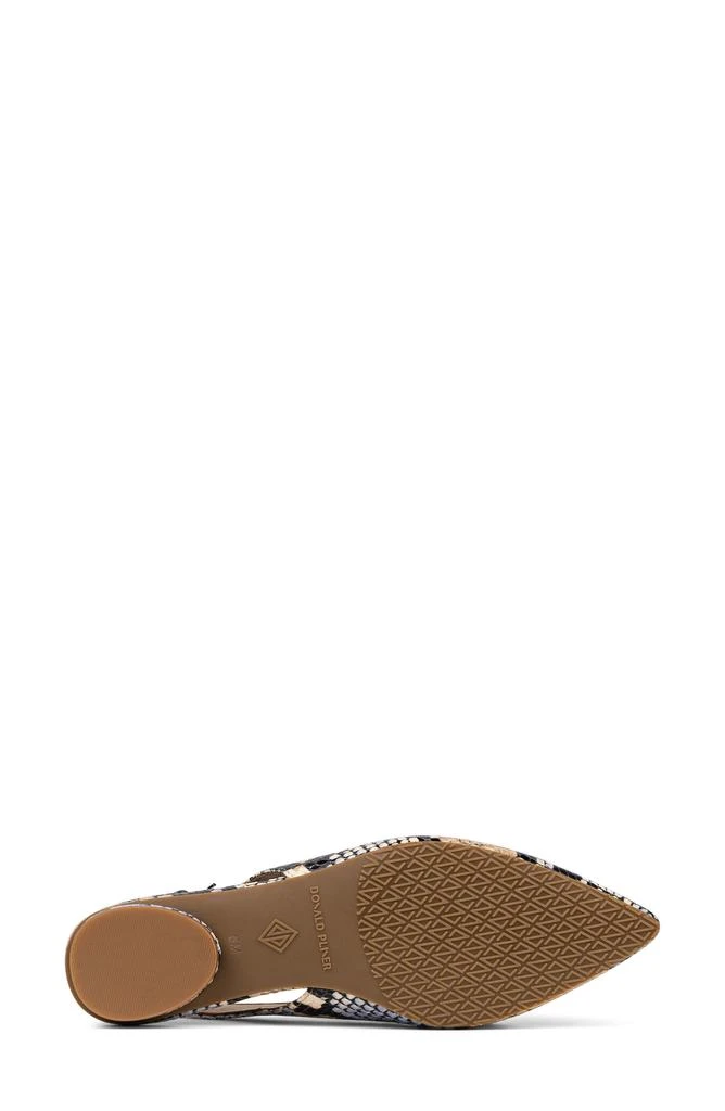 Donald Pliner Snakeskin Print Slingback Loafer Mule 5