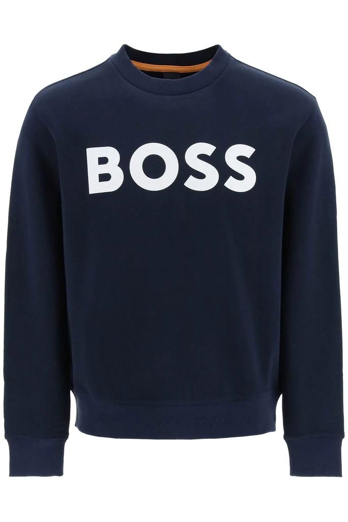 Hugo Boss Crew-neck Sweatshirt With Logo Print 1