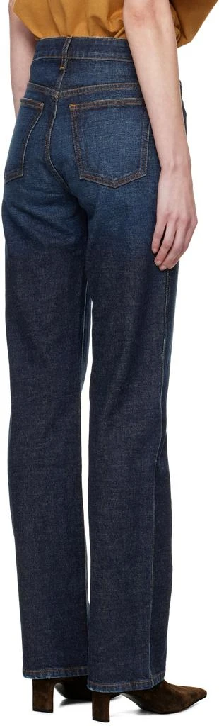 KHAITE Navy Danielle Stretch Jeans 3