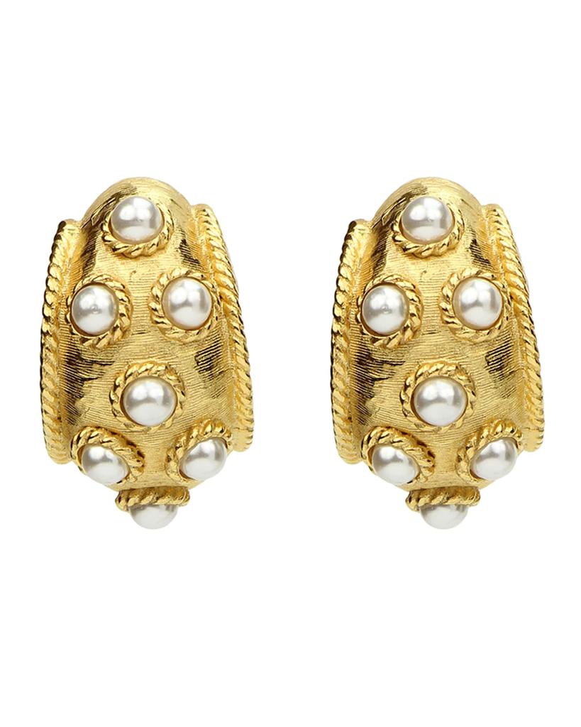 BEN-AMUN Thick Pearly Earrings
