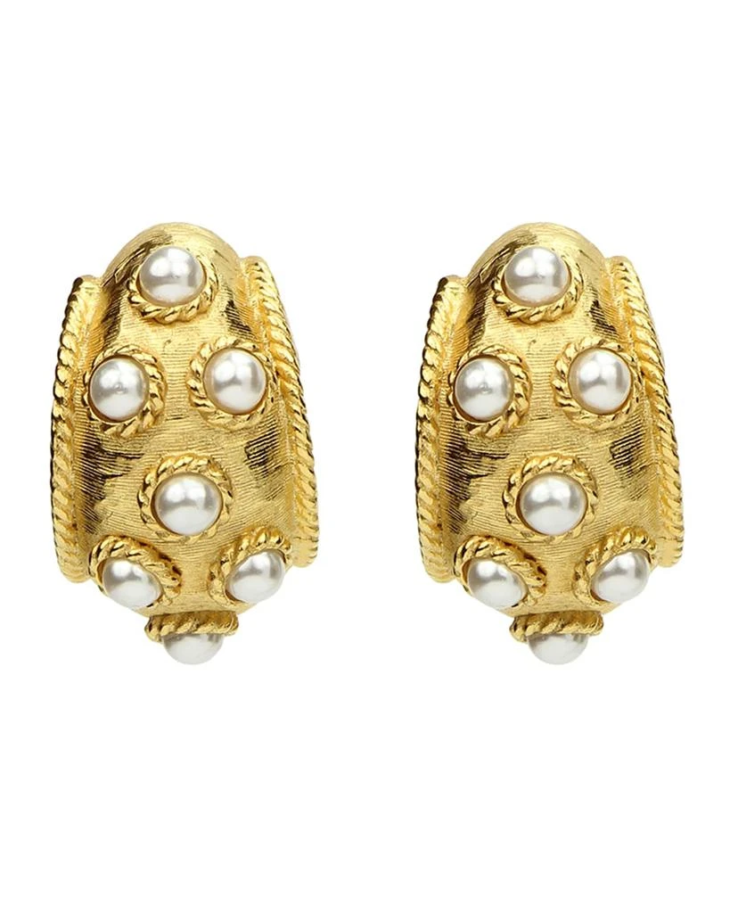 BEN-AMUN Thick Pearly Earrings 1
