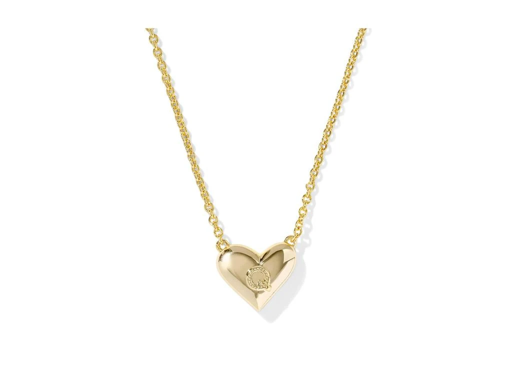 Kendra Scott Heart Letter Q Short Pendant Necklace 2