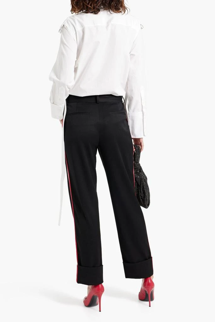 Alice + Olivia Ming striped cady straight-leg pants 3