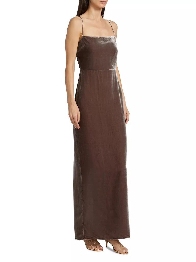Reformation Frankie Velvet Maxi Slipdress 4