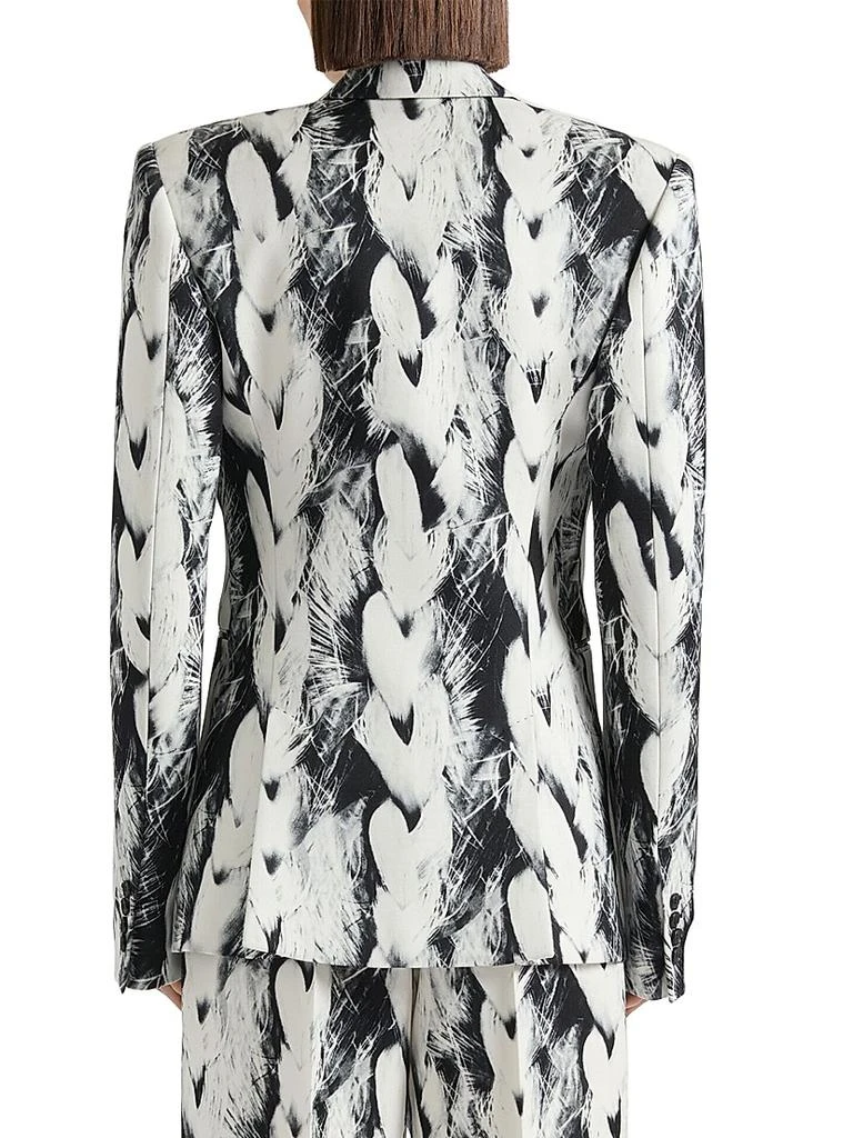 Givenchy Boxy Fit Jacket in Wool with Hair Print 4