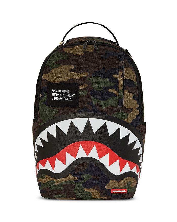 SprayGround Shark Central Camo DLXS Backpack