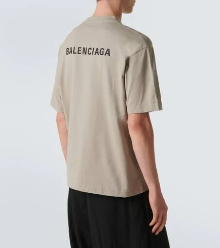 Balenciaga Logo cotton jersey T-shirt 4