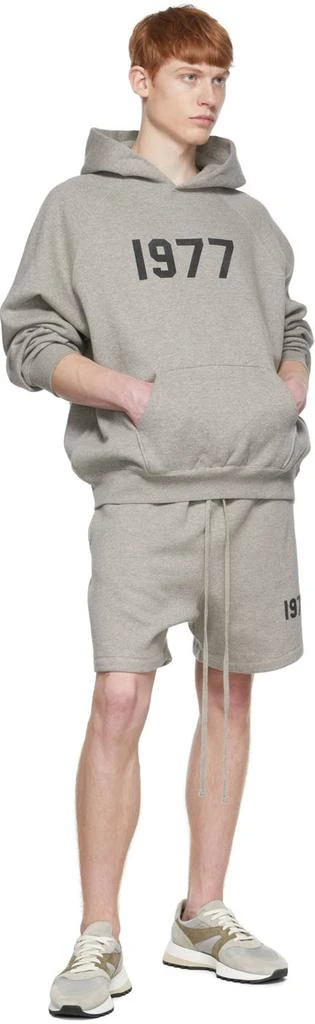 Essentials Gray Cotton Hoodie 4