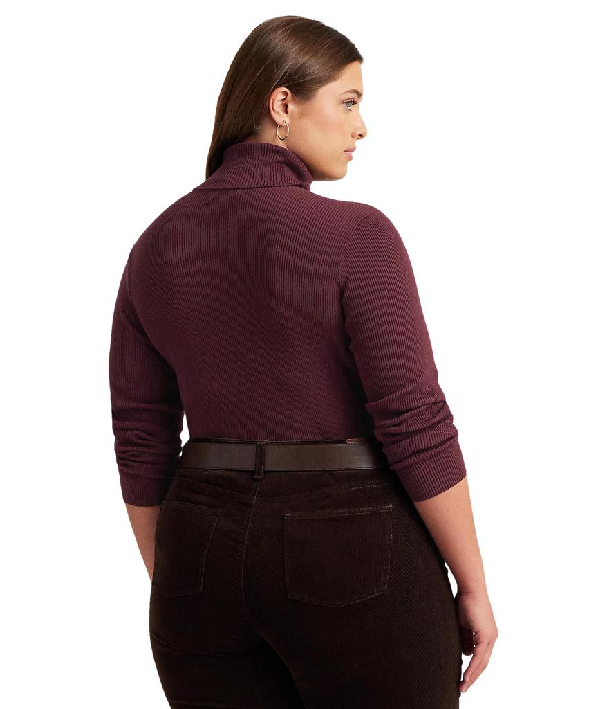 LAUREN Ralph Lauren Plus Size Ribbed Turtleneck Sweater