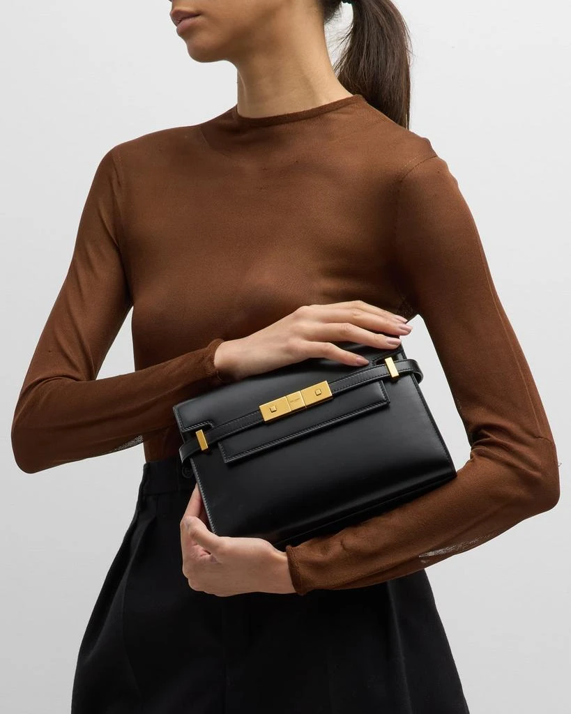 Yves Saint Laurent Manhattan Small Shoulder Bag in Smooth Leather 5