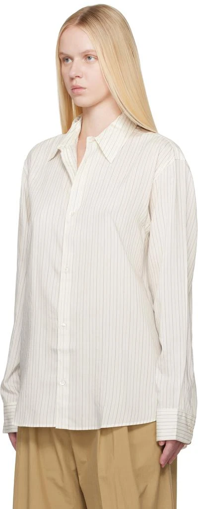 Studio Nicholson Off-White View Silk Shirt 4