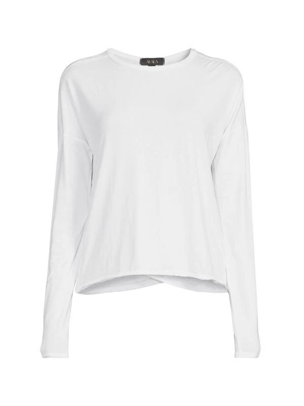 Alala Cutout Pima Cotton Blend Knit Top 3