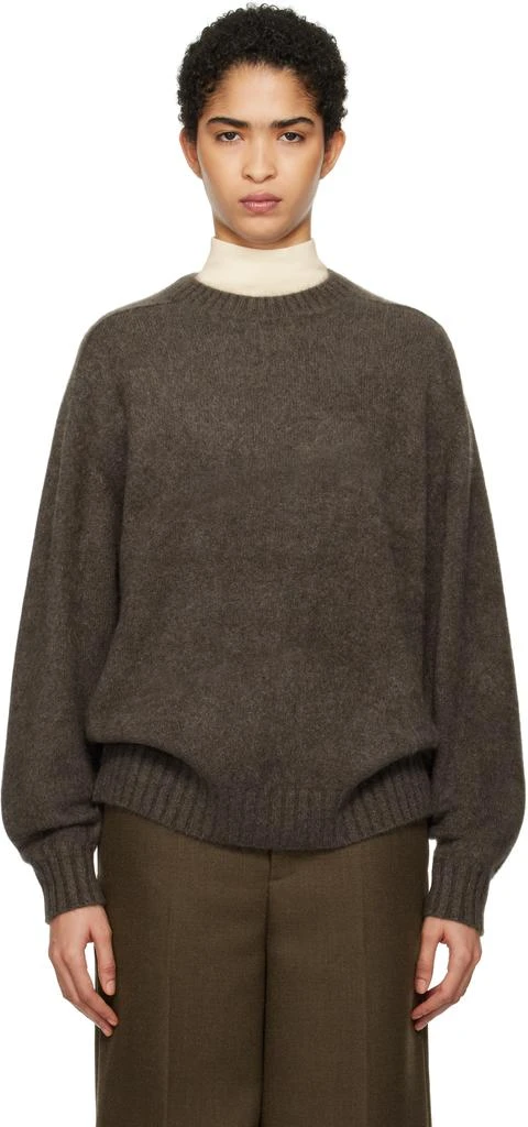 Carven Brown Knit Sweater 1