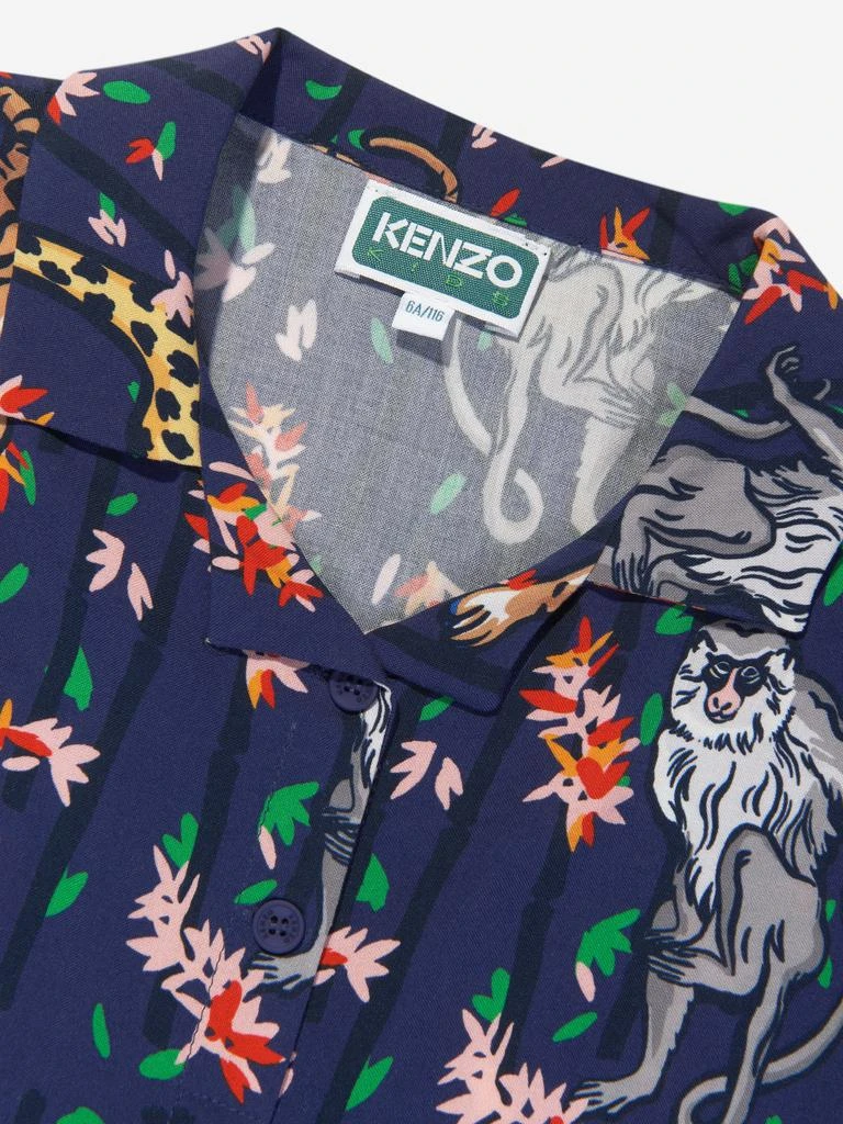 Kenzo KENZO Girls Short Sleeve Shirt in Blue 3