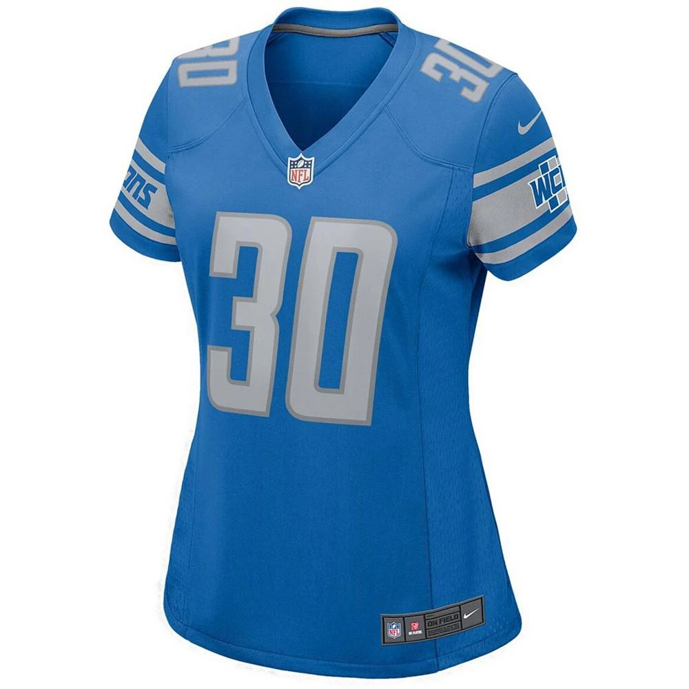 NIKE Women's Jeff Okudah Blue Detroit Lions Player Game Jersey 3