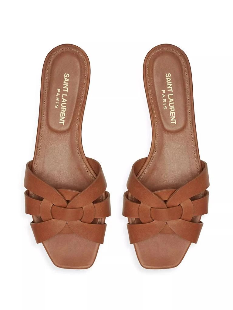 Yves Saint Laurent Tribute Mules in Smooth Leather 2