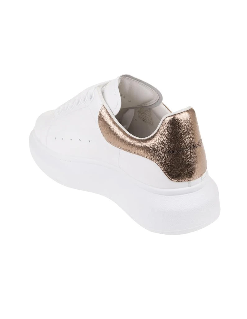 Alexander McQueen Oversized Sneakers In White And Metallic Pink 4