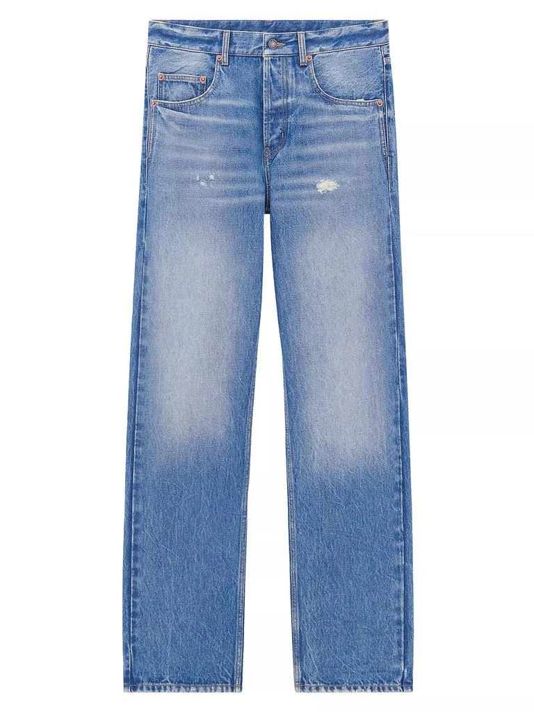 Yves Saint Laurent Long Extreme Baggy Jeans In Denim 1