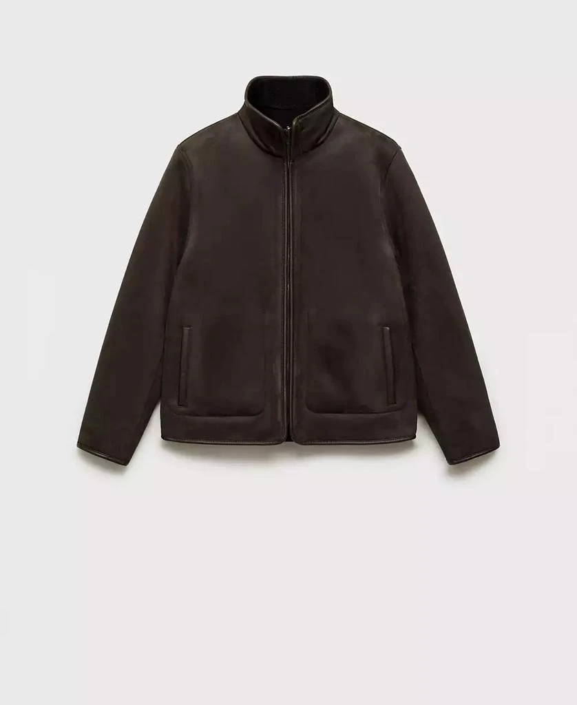Mango Men's Reversible Sheepskin Jacket 4