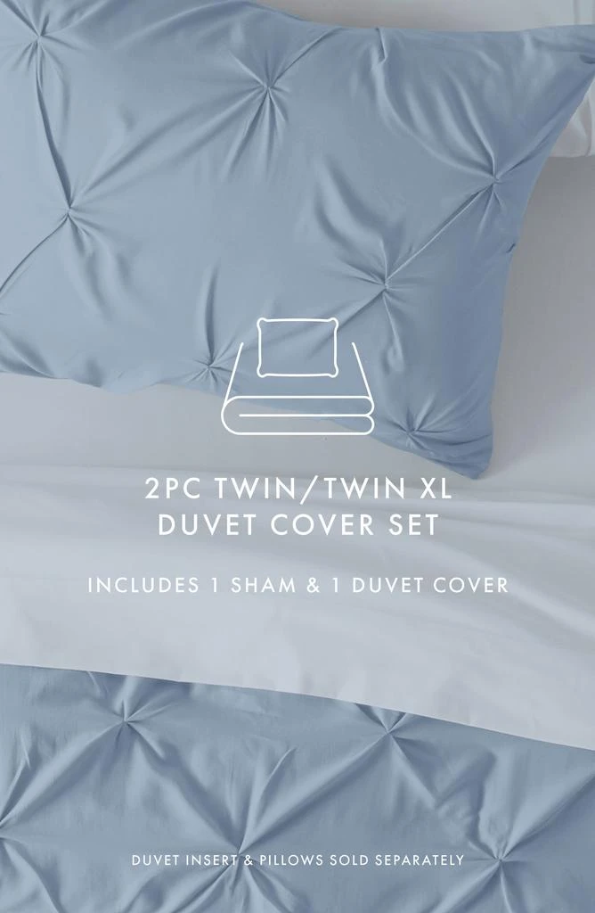 IENJOY HOME HOME SPUN Premium Ultra Soft 3-Piece Pinch Pleat Duvet Cover Set 7