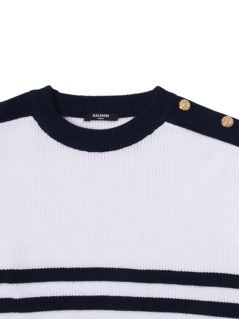 Balmain Balmain Kids Striped Crewneck Jumper 3