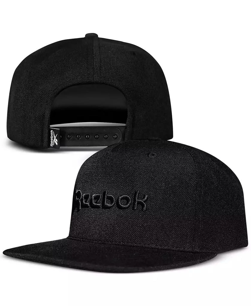 Reebok Men's Logo Embroidered Flat-Brim Snapback Hat 5