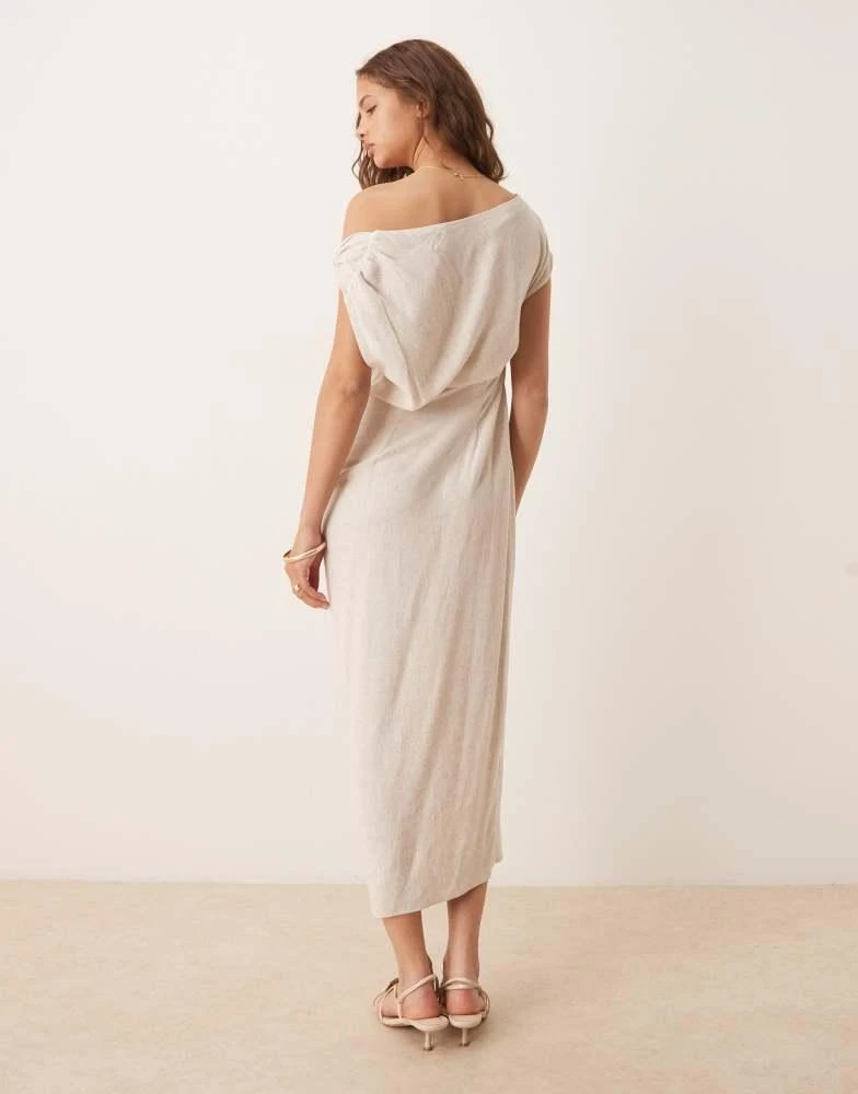 asos linen wrap dress - OAT