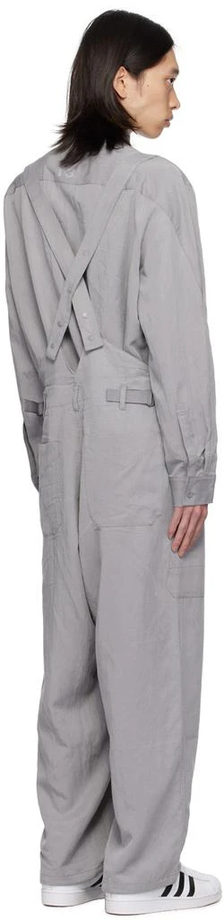 Y-3 Gray Suspender Cargo Pants 3