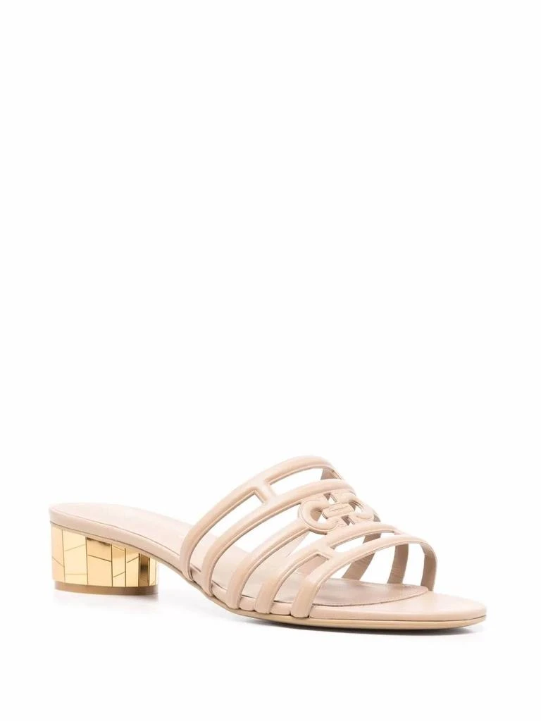 Salvatore Ferragamo Women
s Finn Sandals In Beige 2
