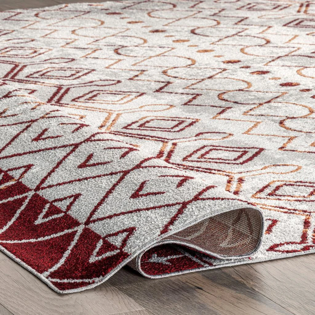 nuLOOM Audrey Machine Washable Geometric Moroccan Area Rug 7