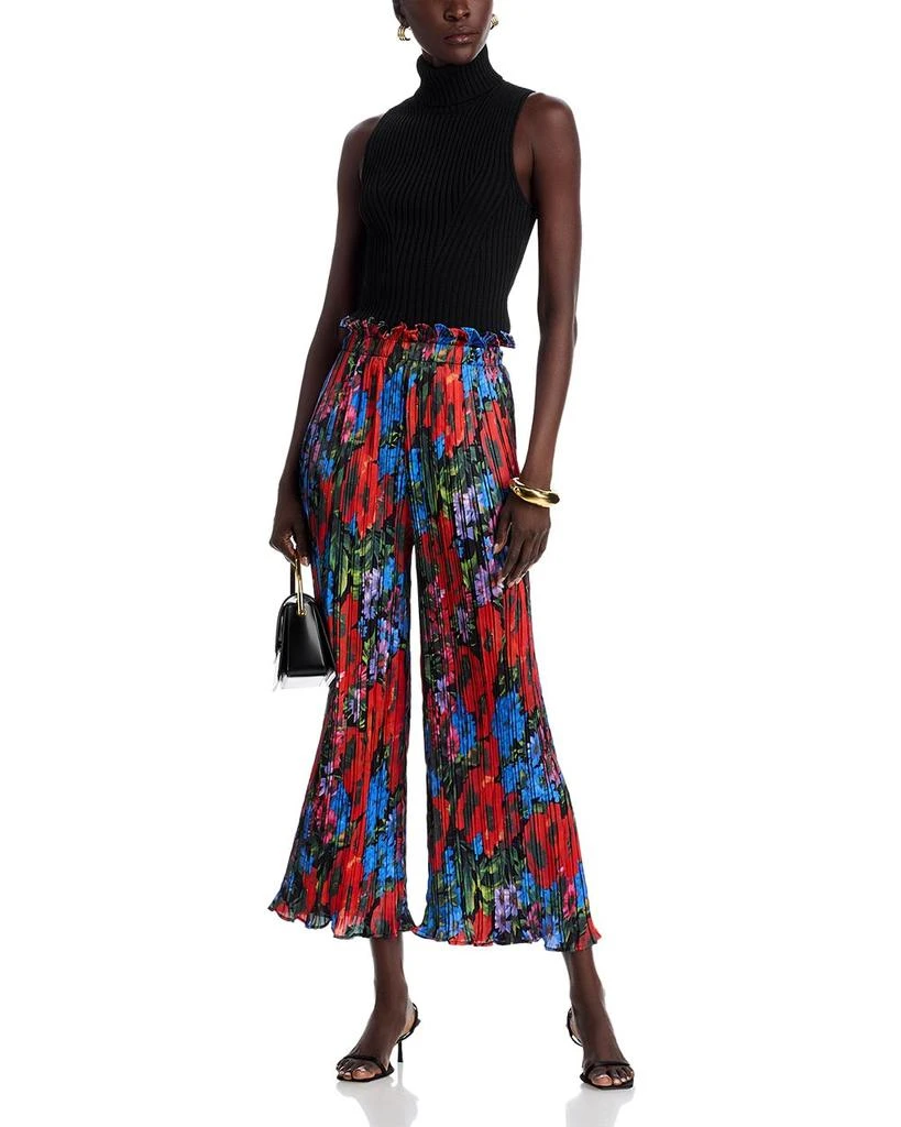 Nancy Yang Printed Crinkled Pants 2
