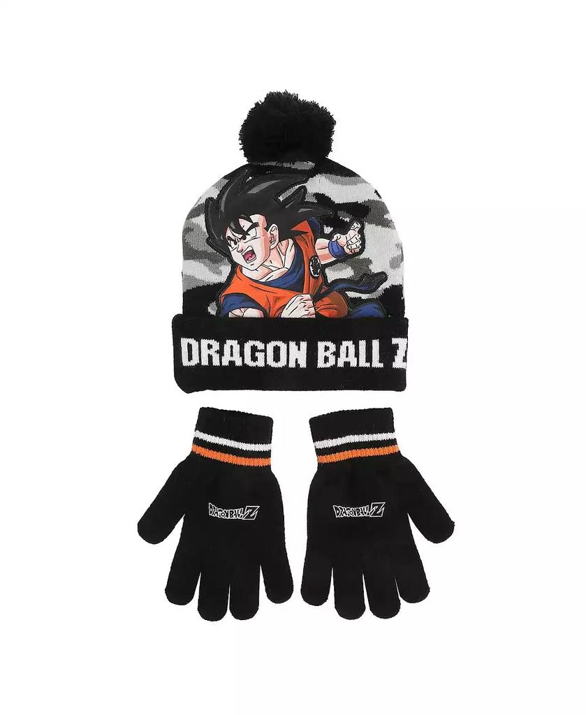 Dragon Ball Z Boys Goku Youth 2-Piece Knit Beanie 
Gloves Set