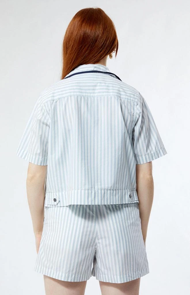 Obey Serena Striped Utility Shirt 3