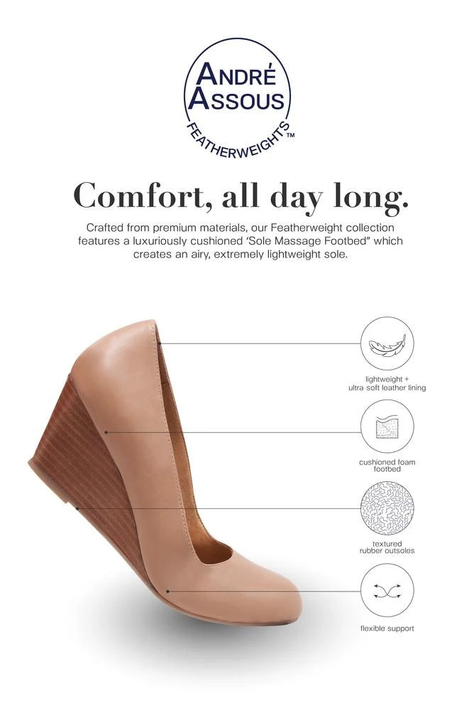 André Assous Khloe Featherweight Wedge Pump 8