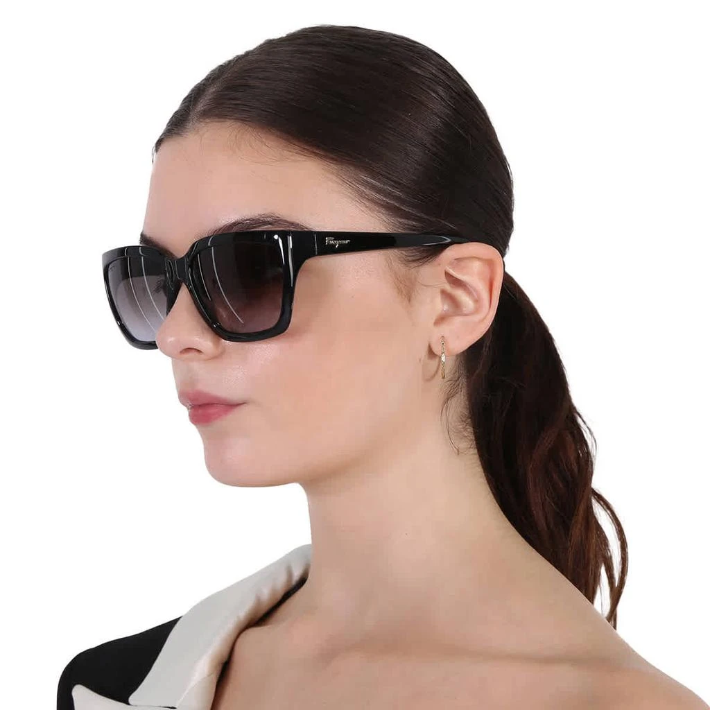 Salvatore Ferragamo Grey Rectangular Ladies Sunglasses SF1018S 001 59 2