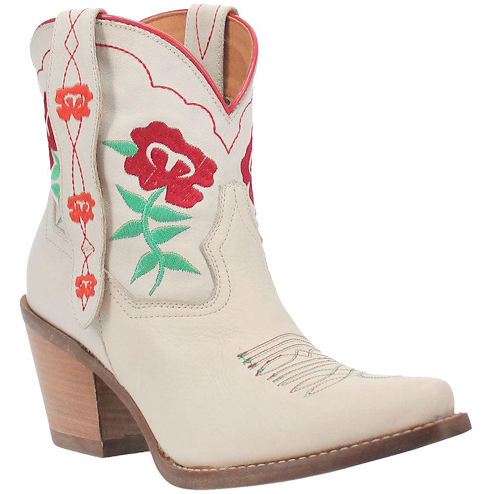 Dingo Play Pretty Embroidered Floral Snip Toe Cowboy Booties