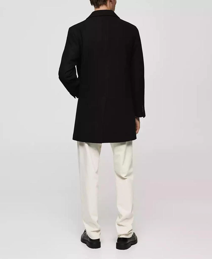 Mango Men's Regular-Fit Quilted Wool-Blend Coat 3