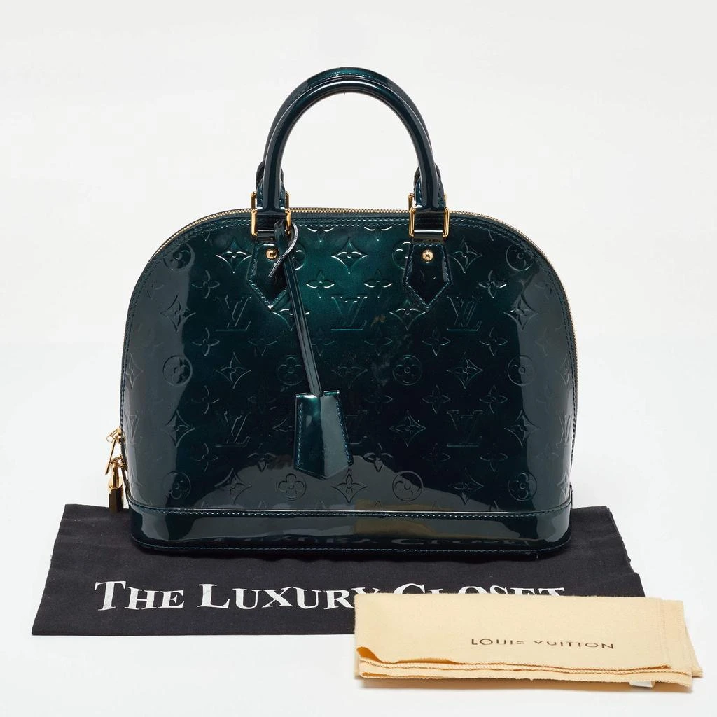 Louis Vuitton Louis Vuitton Bleu Nuit Monogram Vernis Leather Alma PM Bag 12