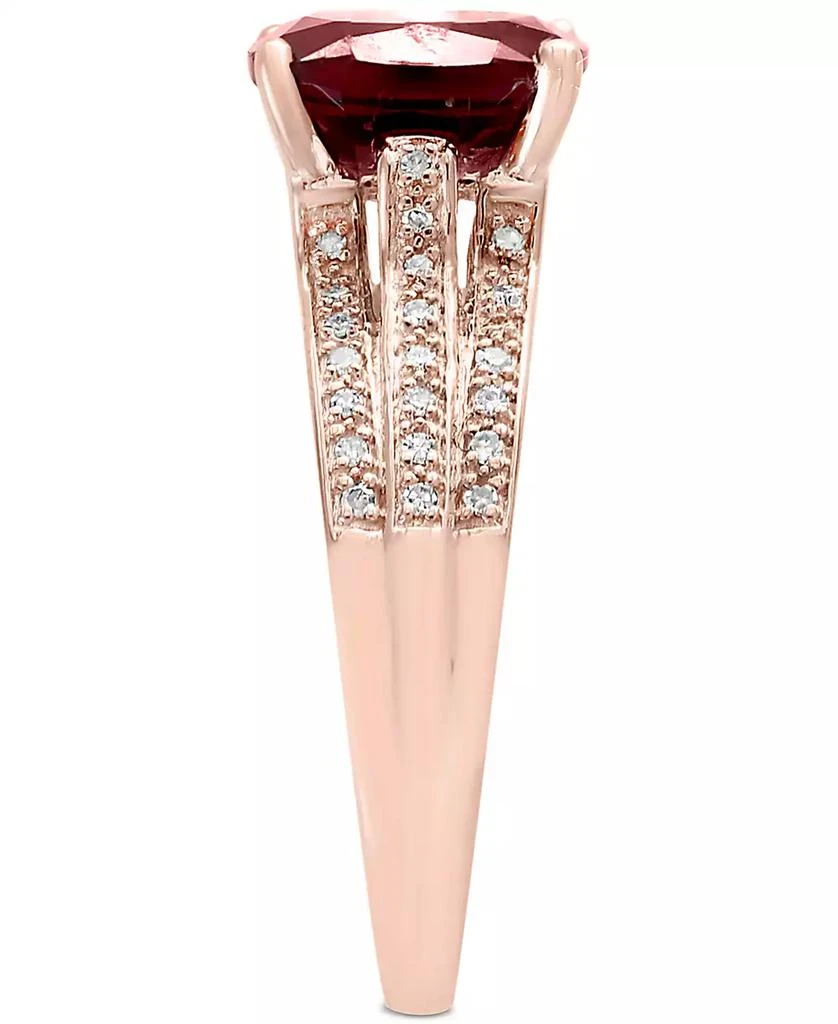 Effy EFFY® Garnet (3-1/4 ct. t.w.) and Diamond (1/5 ct. t.w.) Ring in 14k Rose Gold 2