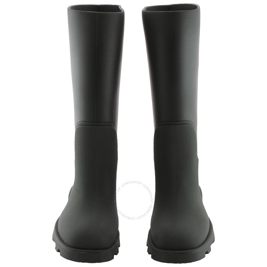 Burberry Rubber Marsh Calf-Length Rain Boots - Shoes