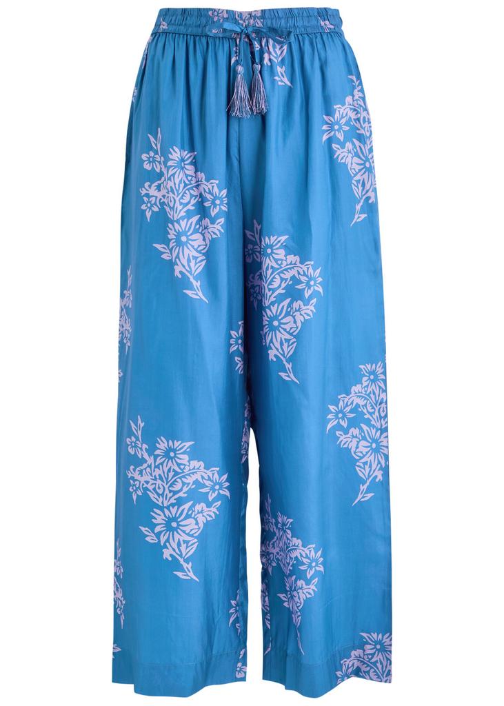 Hannah Artwear Emmy printed cropped silk trousers
