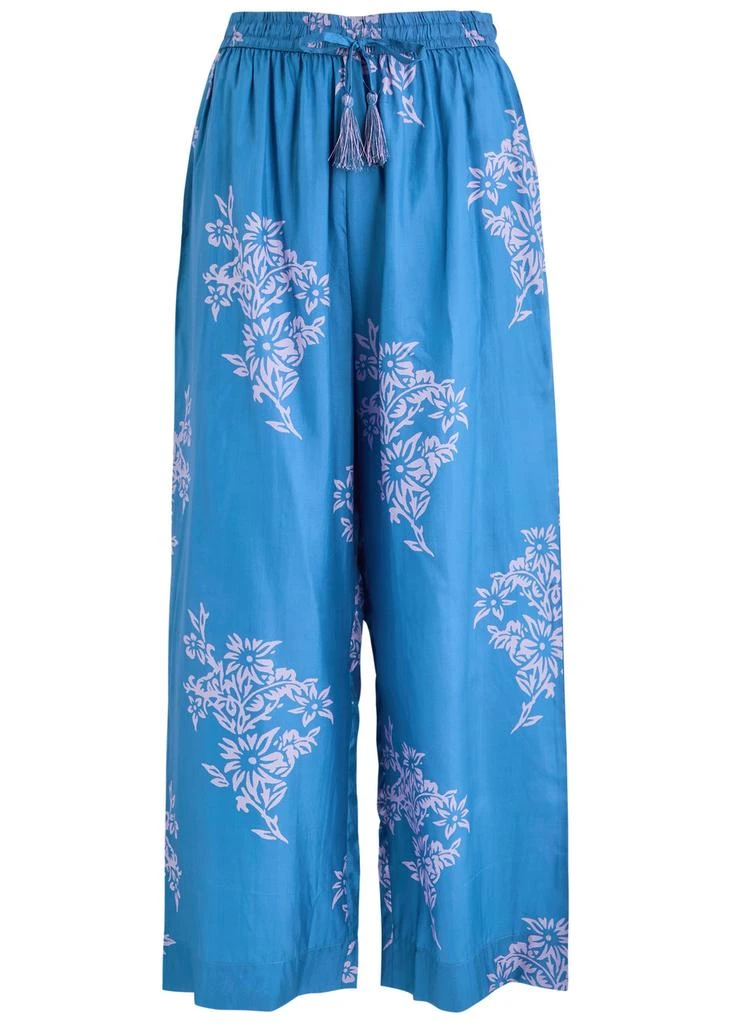 Hannah Artwear Emmy printed cropped silk trousers 1
