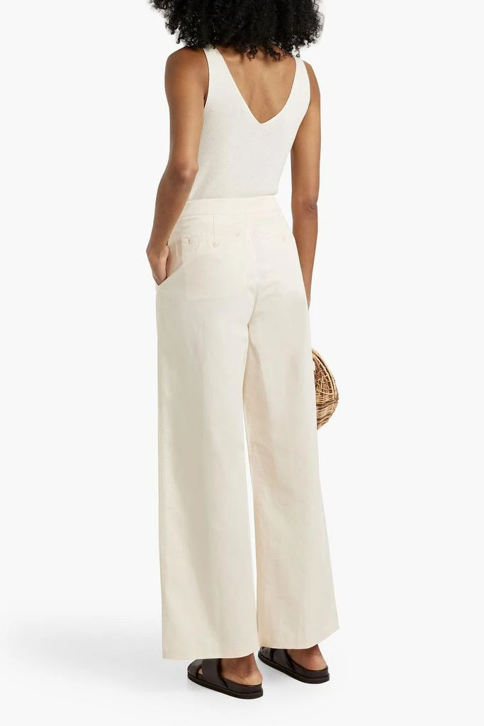 Solid & Striped The Tori cotton-twill wide-leg pants 3
