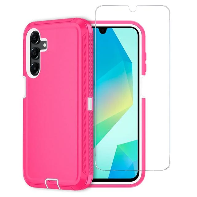 ENTRONIX Entronix Bundle Compatible with Galaxy A16 - Heavy Duty Case & 1 Clear Screen Protector